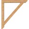 Ekena Millwork Traditional Slat Smooth Bracket w/ Offset Brace, Western Red Cedar, 5 1/2"W x 36"D x 40"H BKT0604X36X40TRA06SWR - alternate 2